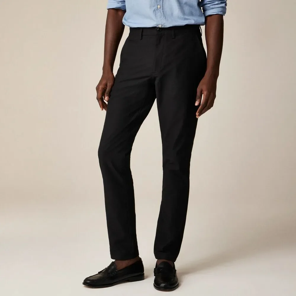 J.CREW Men's 1040 Athletic Tapered-Fit Tech Pant 33X34 Black Stretch NWT B33